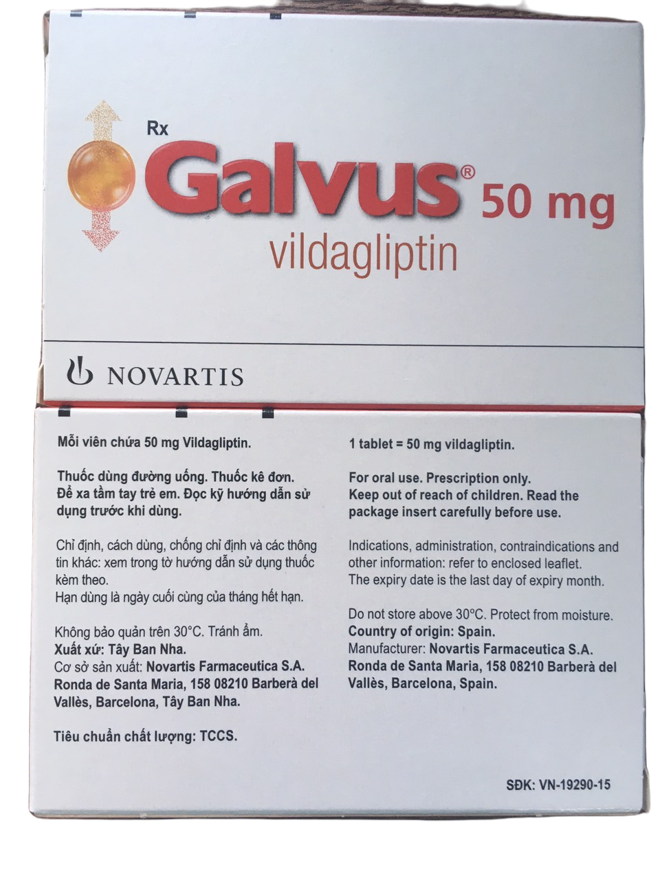 Galvus 50mg (Vildagliptin) Novartis (H/28v)