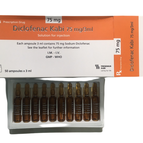 Diclofenac Kabi 75mg/3ml Bidiphar (H/50 ống/3ml)