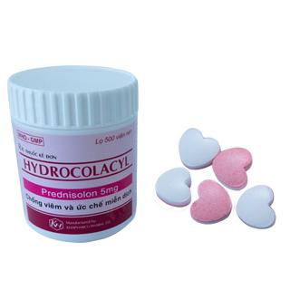 Hydrocolacyl (Prednisolon) 5mg Hồng Khapharco (C/500v)