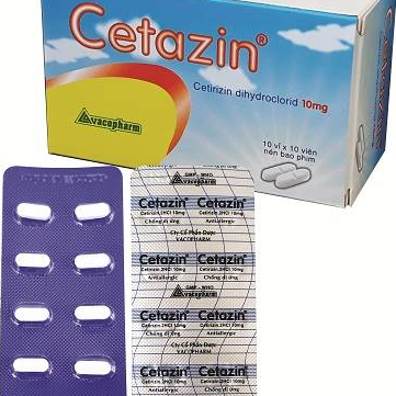 Cetazin (Cetirizin) 10mg Vacopharm (H/100v)