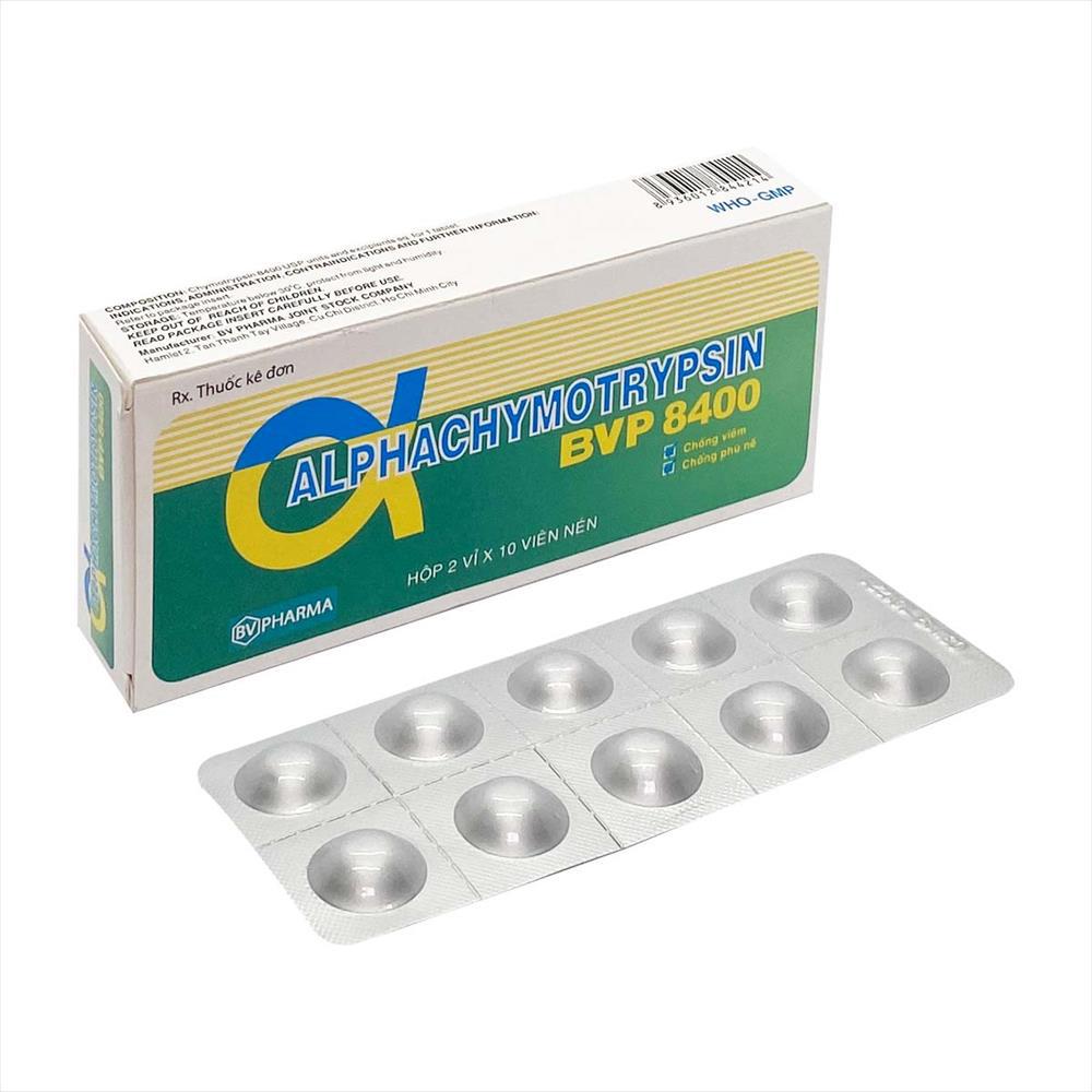 Alphachymotrypsin 8400 BV Pharma (H/100v)