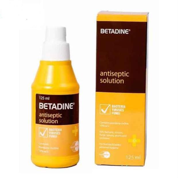 Betadine Sát Khuẩn Antiseptic Solution Mundipharma (C/125ml)