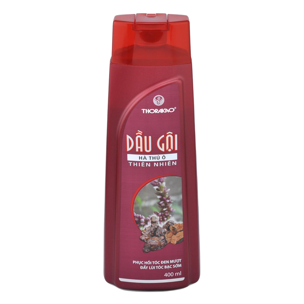 Dầu Gội Hà Thủ Ô Thiên Nhiên Thorakao (C/400ml) (Đỏ)