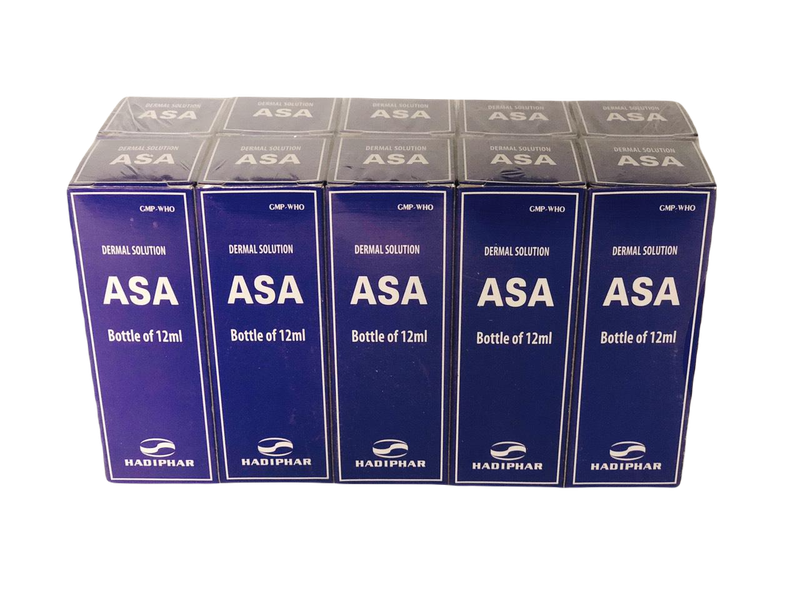 ASA (Acid acetylsalicylic) Hadiphar (Lốc/10 chai/12ml)