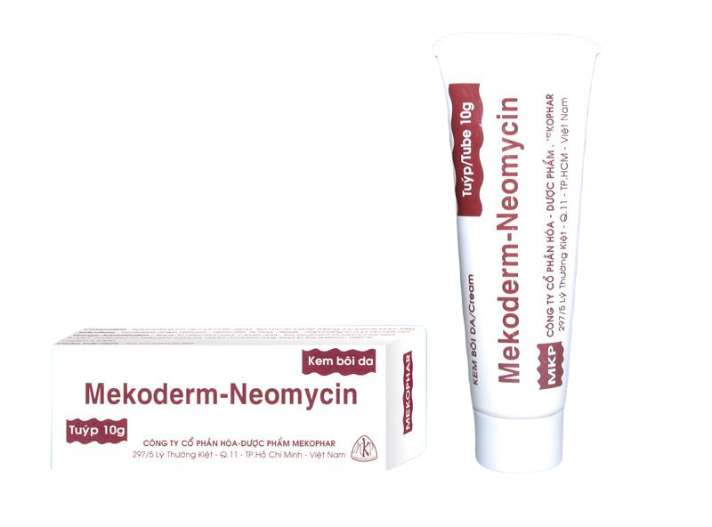 Mekoderm Neomycin Mekophar (Lốc/10tuýp/10gr)