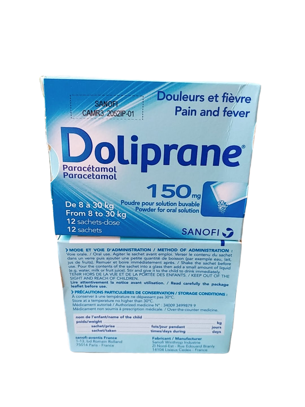 Doliprane 150mg có tác dụng phụ không?
