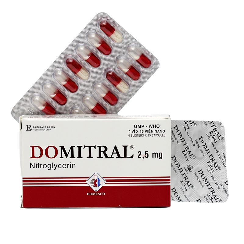 Domitral 2,5mg (Nitroglycerin) Domesco (H/60v)