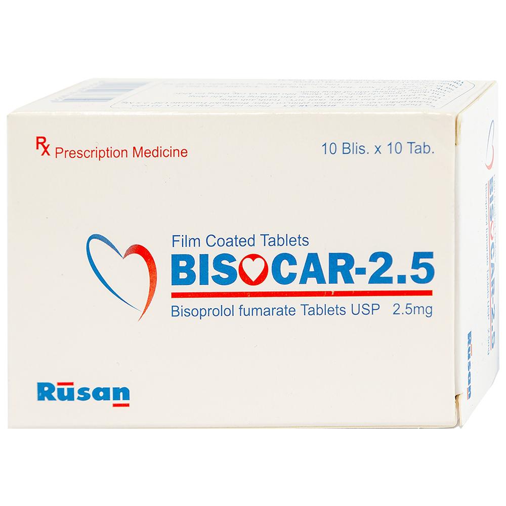 Bisocar 2.5mg (Bisoprolol) Rusan (H/100v)