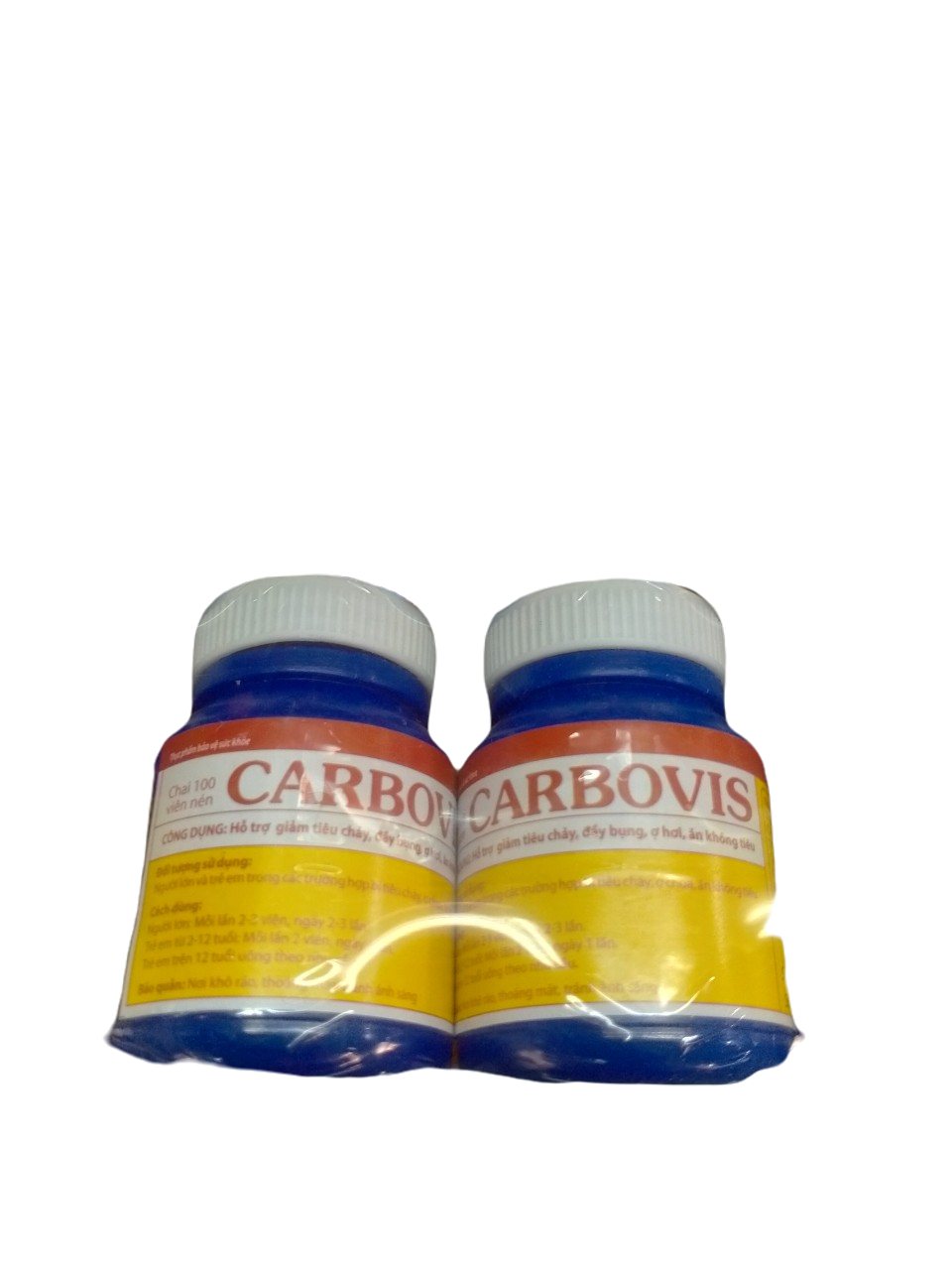 Carbovis (Than hoạt tính, Calci Carbonat, Tricalci phosphat) Đại Y (Lốc/10c)