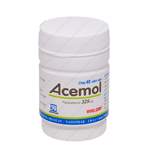 Acemol 325 (Paracetamol) Nadyphar (Lốc/10c/40v)