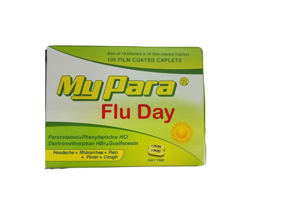 MyPara Flu Day (Paracetamol, Dextromethorphan , Phenylephrin) SPM (H/100v)