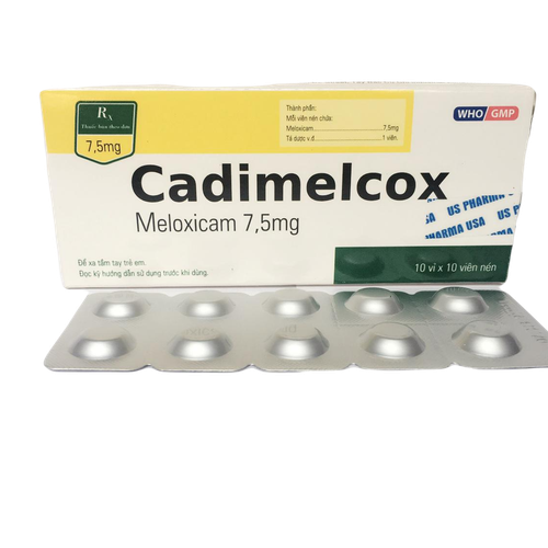 Cadimelcox (Meloxicam) 7.5mg US Pharma (H/100v)