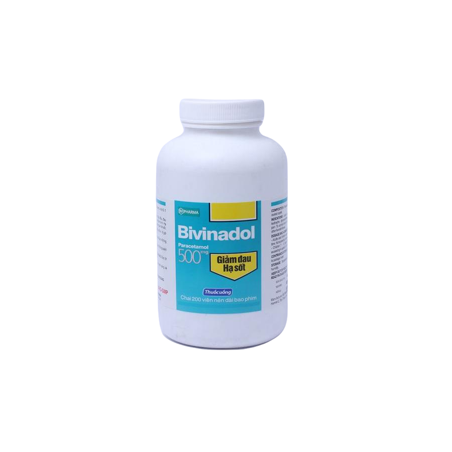 Bivinadol (Paracetamol) 500 BV Pharma (C/500v)