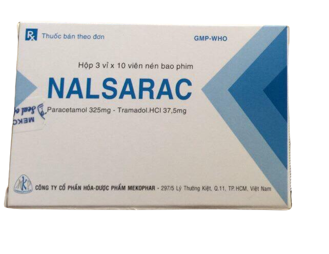 Nalsarac (Paracetamol, Tramadol HCl) Mekophar (H/30v)