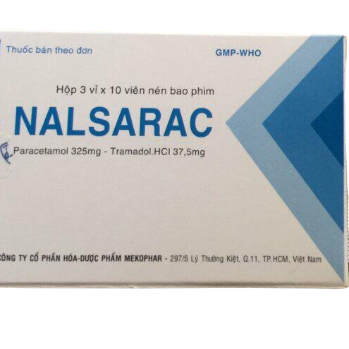 Nalsarac (Paracetamol, Tramadol HCl) Mekophar (H/30v)