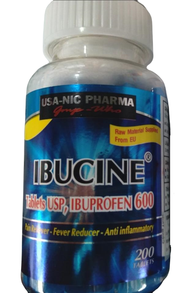 Ibucine (Ibuprofen) 600mg Usa-Nic (C/200v)