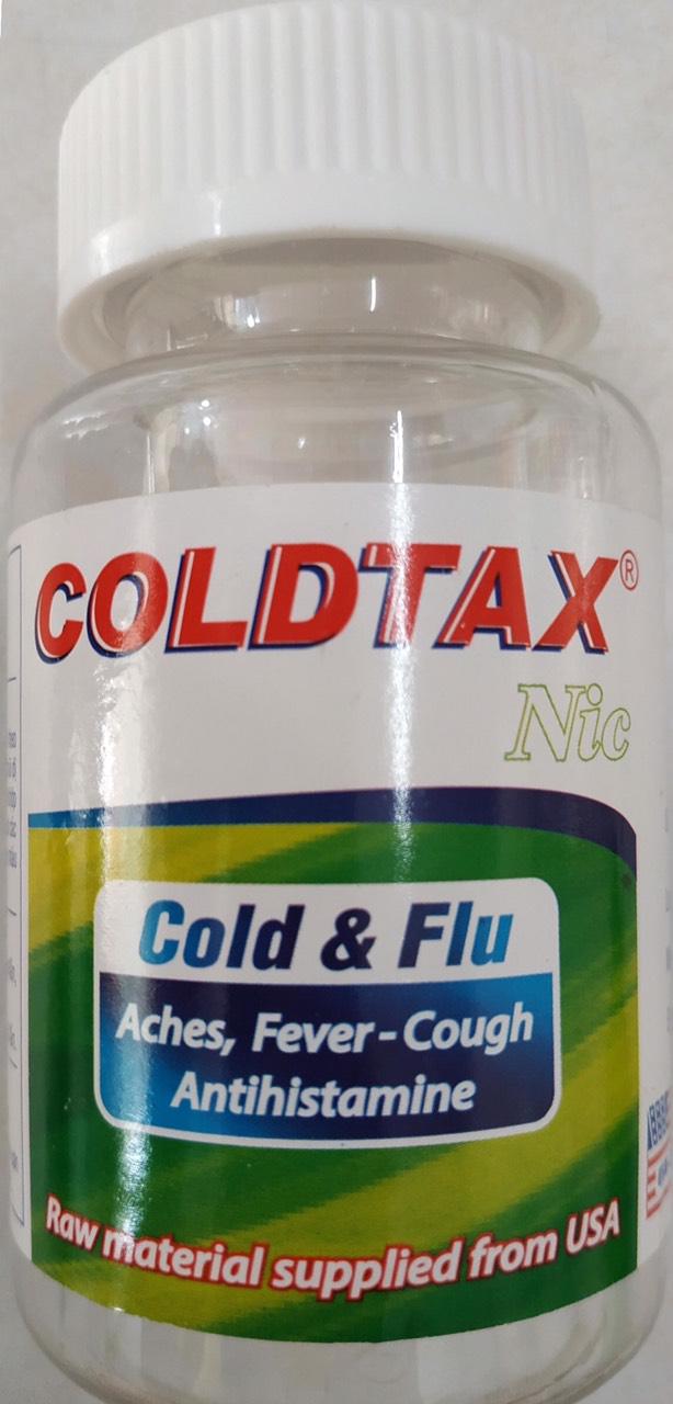 Coldtax (Paracetamol, Dextromethorphan HBr, Clorpheniramin Maleat) Usa-Nic (C/100v)