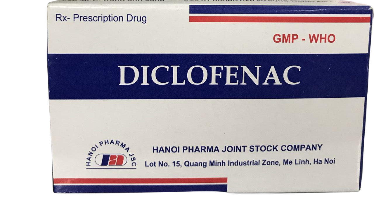 Diclofenac 50mg Hanoi Pharma (H/100v)