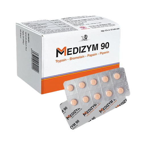 Medizym 90 (Bromelain, Papain, Trypsin, Piperin) Mediphar (H/100v)