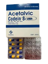 Acetalvic-Codein 8 (Paracetamol, Codein) Vidipha (H/100v)
