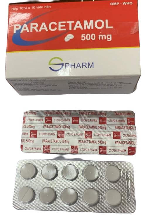 Paracetamol 500mg S. Pharm (H/100v)