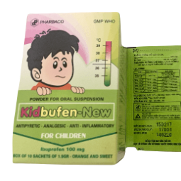 Kidbufen-New (Ibuprofen) 100mg Pharbaco (H/10g)