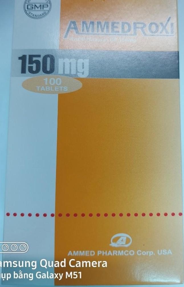 Ammedroxi (Roxithromycin) 150mg Unimax (H/100v)