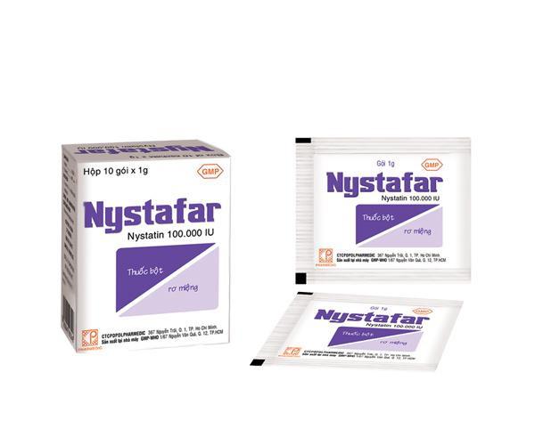 Nystafar (Nystatin) 100.000 IU Pharmedic (Lốc/10h/10g)
