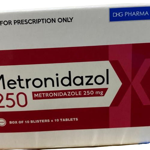 Metronidazol 250mg DHG Pharma (Hộp/100v)