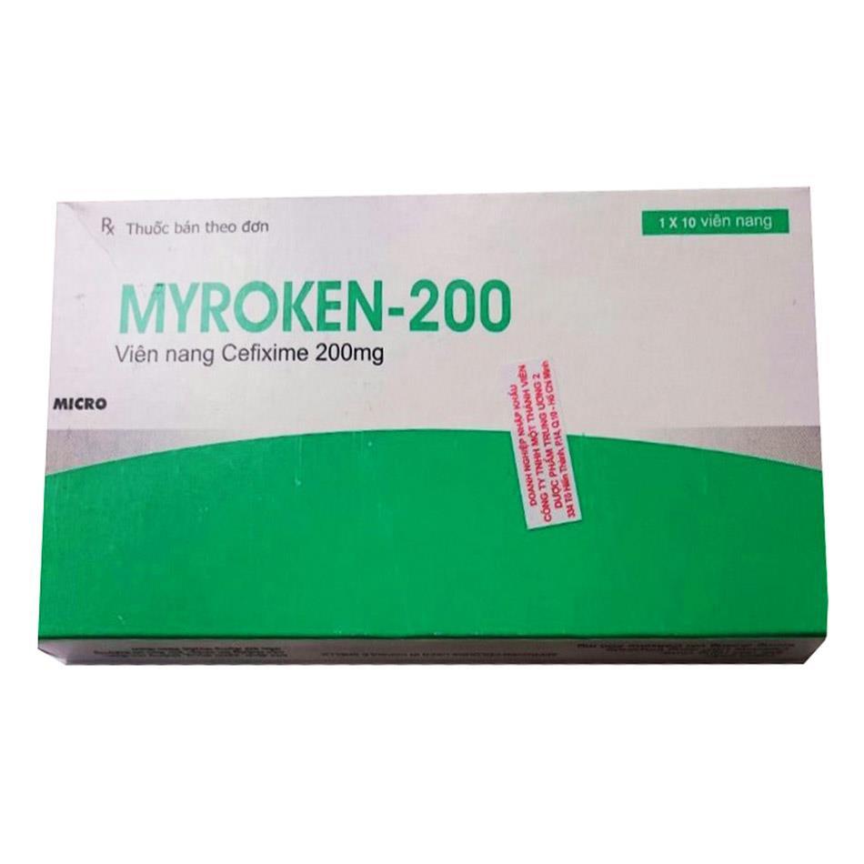 Myroken-200 (Cefixim) Micro Labs (H/10v)