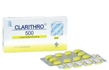 Clarithro 500 (Clarithromycin) Vidipha (Lốc/5h/10v)