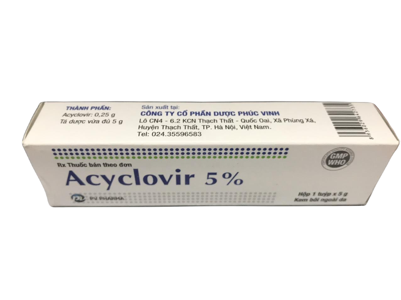 Acyclovir 5% Phúc Vinh (Lốc/10t/5gr)