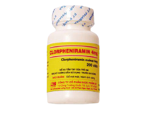 Clorpheniramin 4mg DP 3/2 (Lốc/10chai/200v)