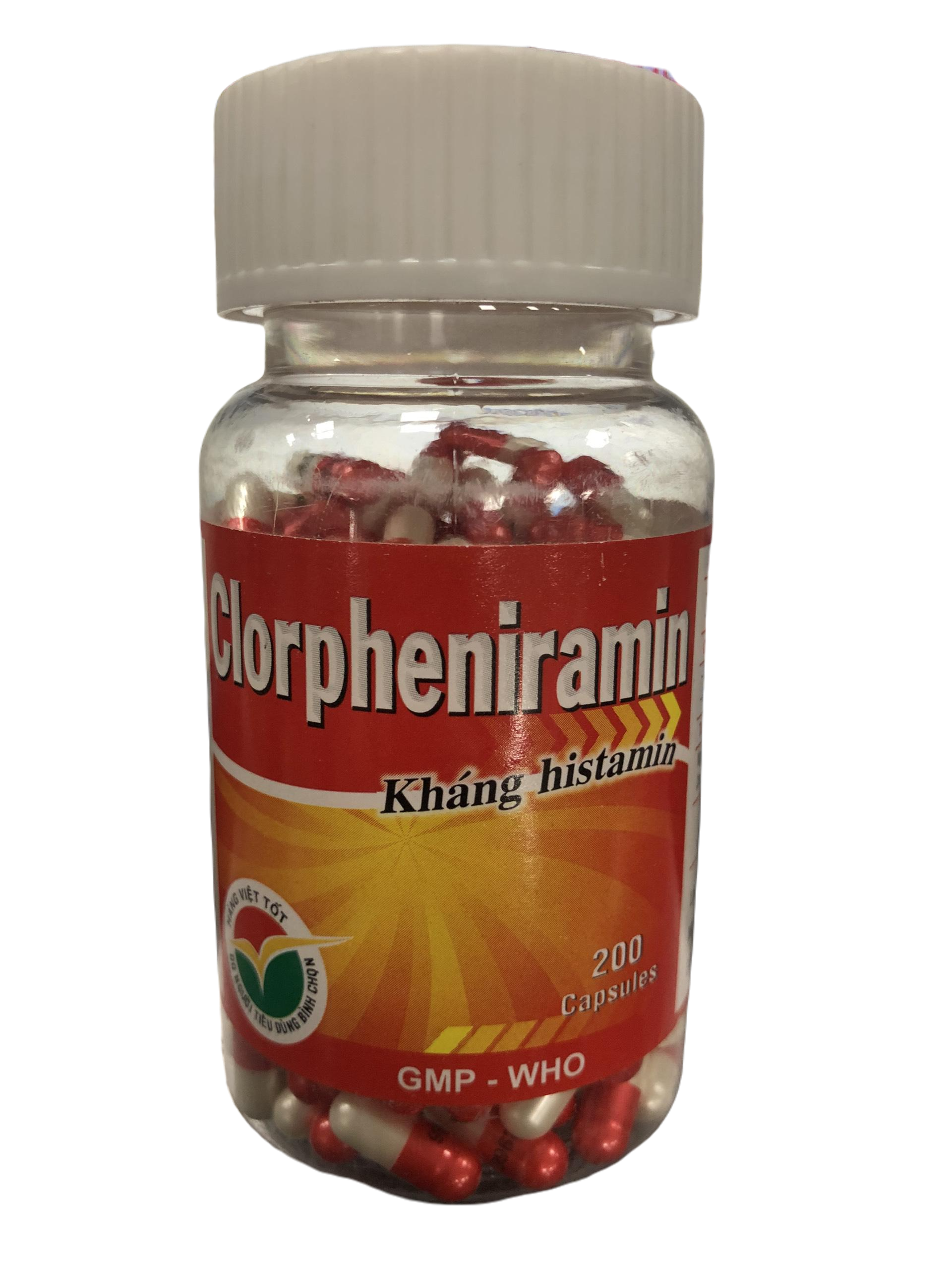 Clorpheniramin 4mg Usa-Nic (C/200v) (Đỏ)