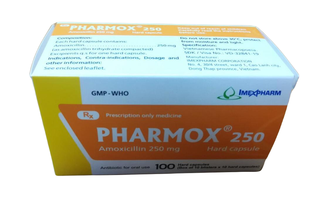 Pharmox (Amoxcillin) 250mg Imexpharm (H/100v)