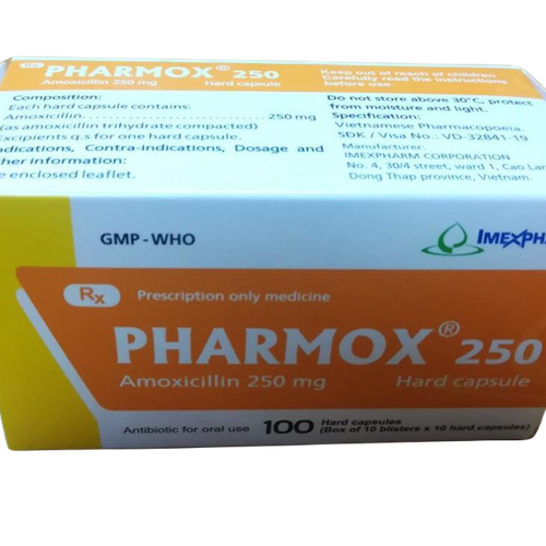 Pharmox (Amoxcillin) 250mg Imexpharm (H/100v)