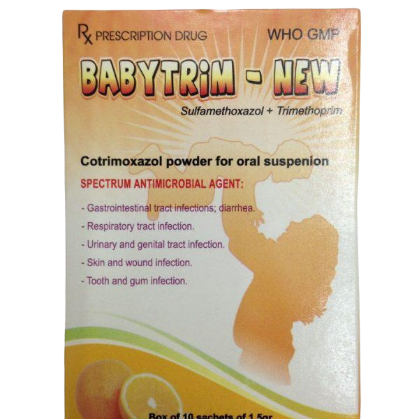 Babytrim-New (Sulfamethoxazol, Trimethoprim) Pharbaco (H/10g)