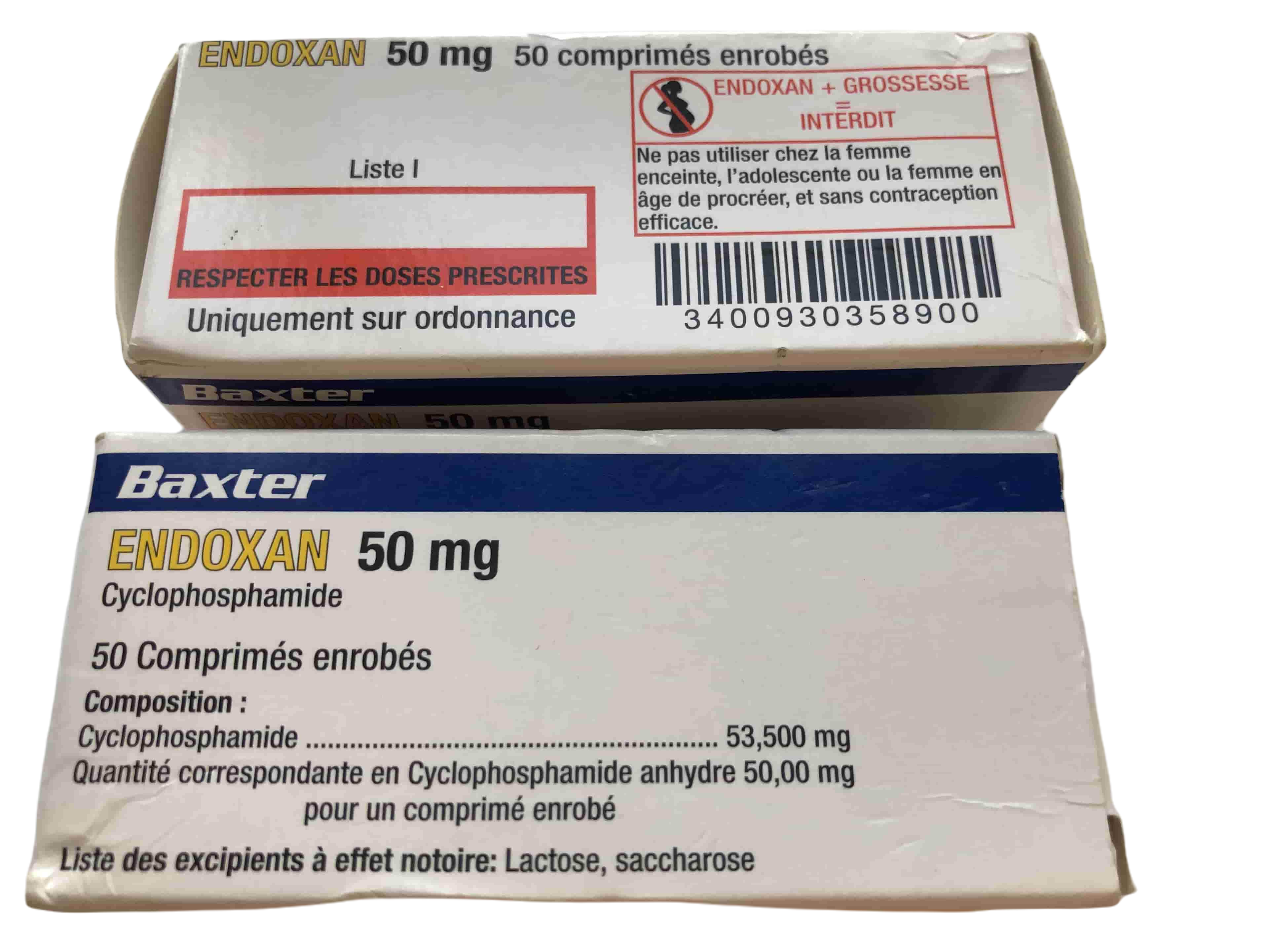 Endoxan 50mg (Cyclophosphamide) Baxter (H/50v) France