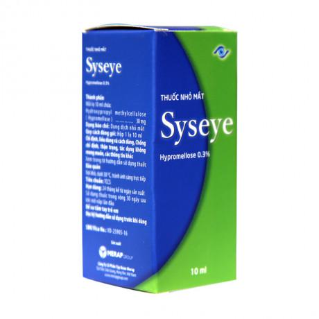 Nhỏ Mắt Syseye (Hydroxypropyl Methylcellulose) 0.3% Merap (Lốc/10c/10ml)