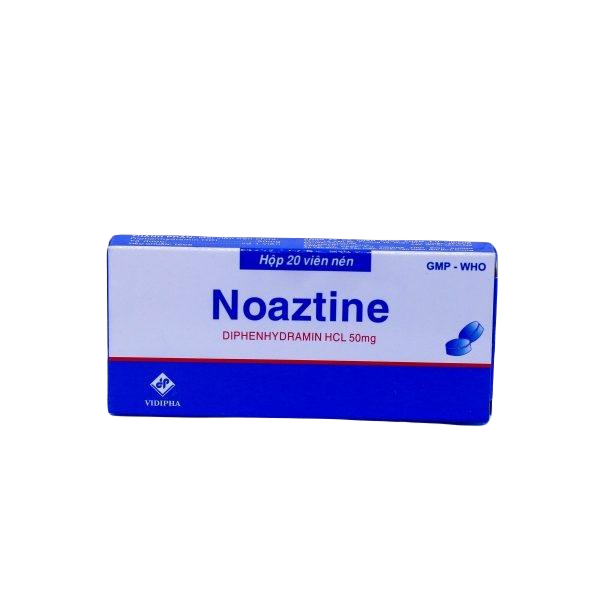 Noaztine 50mg (Diphenhydramine) Vidipha (Lốc/10h/20v)
