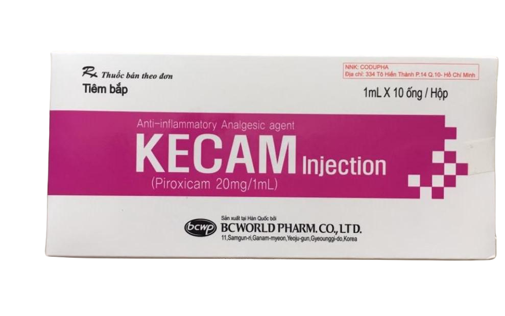 Kecam Injection (Piroxicam) 20mg/1ml BCWorld (H/10o/1ml)