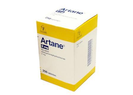 Artane 2mg (Trihexyphenidyl) Sanofi (C/250v) France 