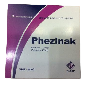 Phezinak (Cinarizin, Piracetam) Vidipha (H/100v)