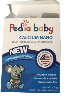 Pedia Baby Calcium Nano Hightech (H/20ống) (Trắng Xanh)