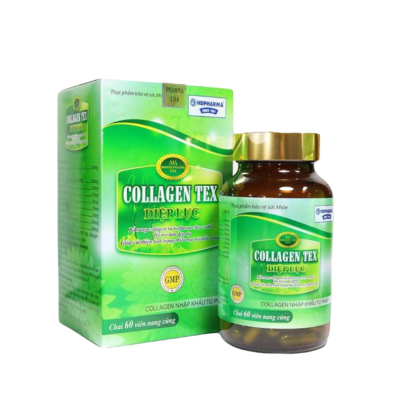 Collagen Tex Diệp Lục HD Pharma (C/60v)