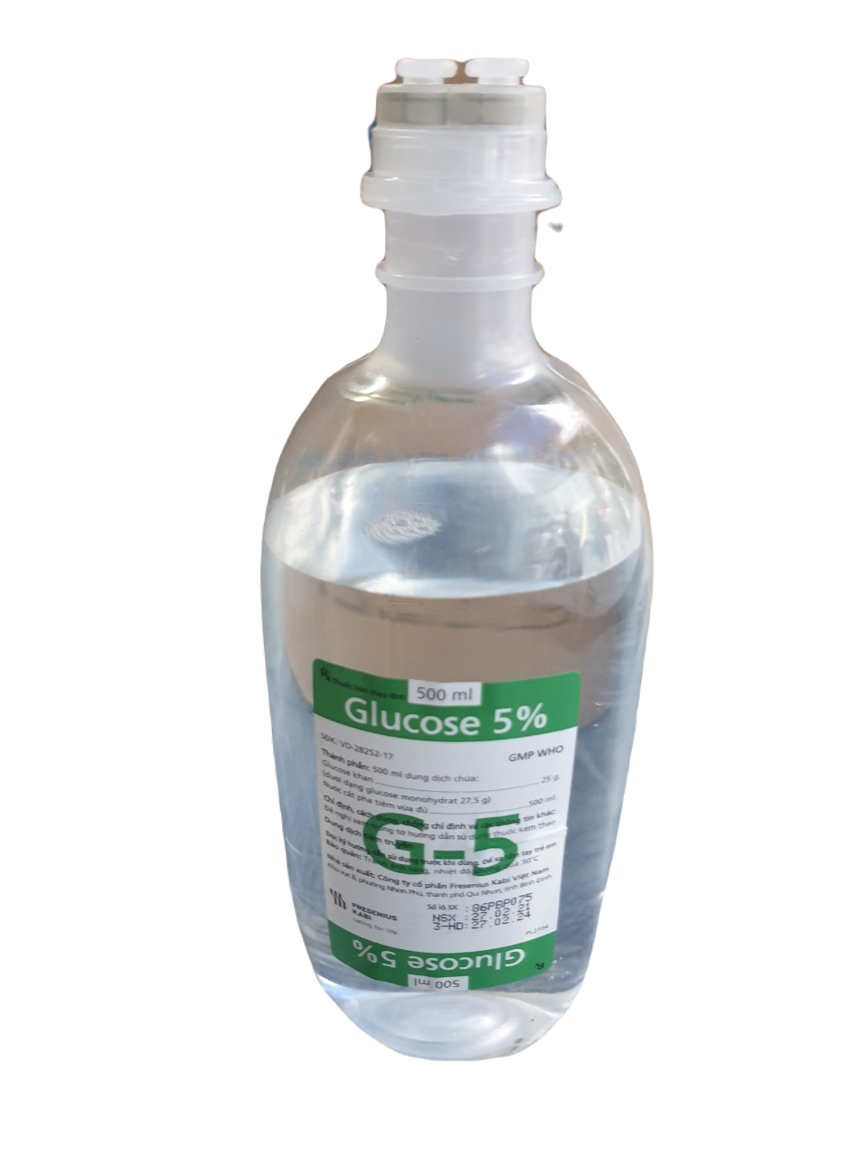 Glucose 5% Fresenius Kabi Chai/500ml Thùng/20 chai nhựa 
