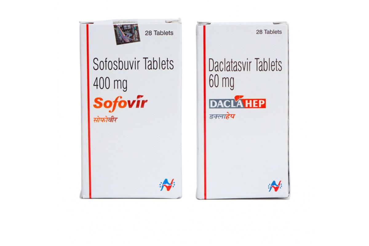 Sofovir + Daclahep (Sofubuvir 400mg & Daclatasvir 60mg) Hetero (Cặp 2 lọ) 