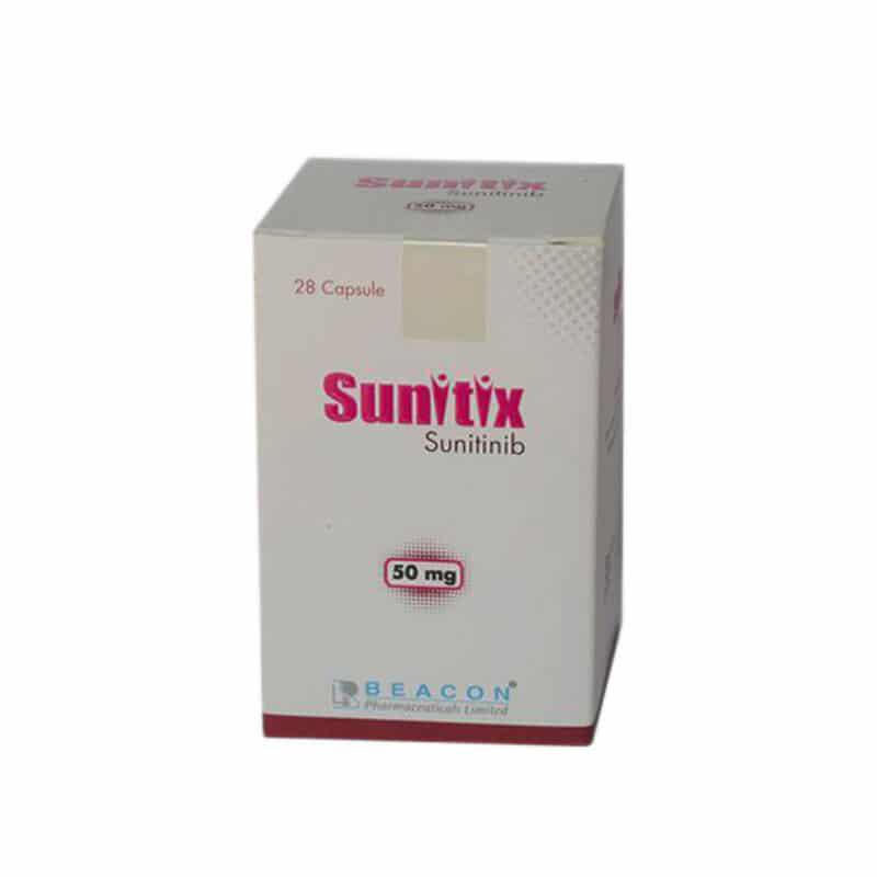 Sunitix 50mg (Sunitinib) Beacon (H/Lọ/28V) INDIA