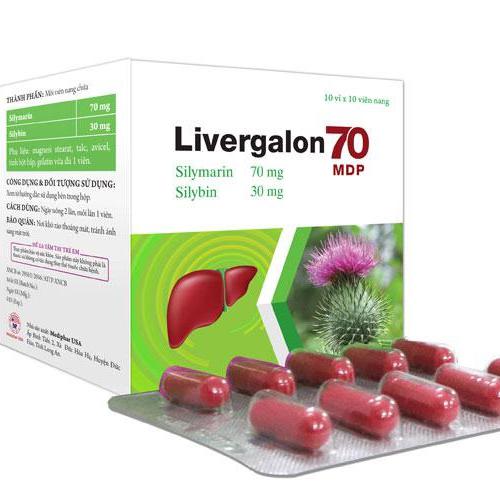 Livergalon 70 (Silymarin, Silybin) Mediphar (H/100v)