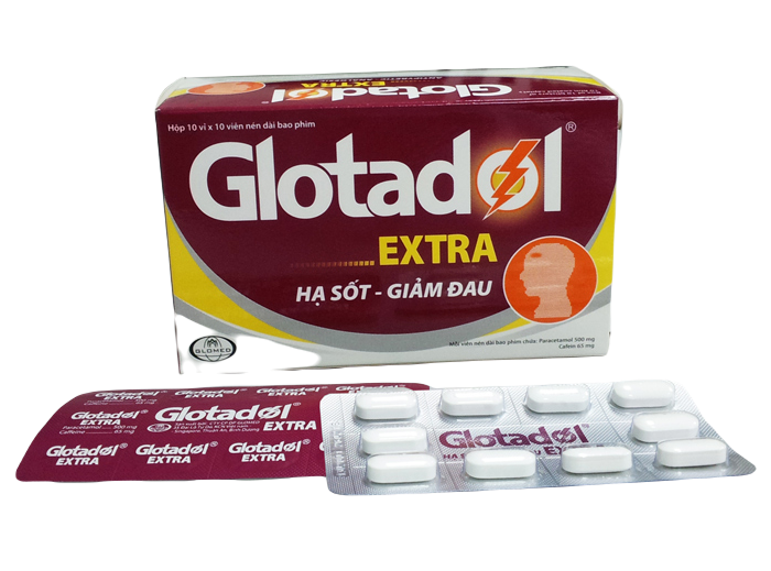 Glotadol Extra (Paracetamol, Cafein) Glomed (H/100v)